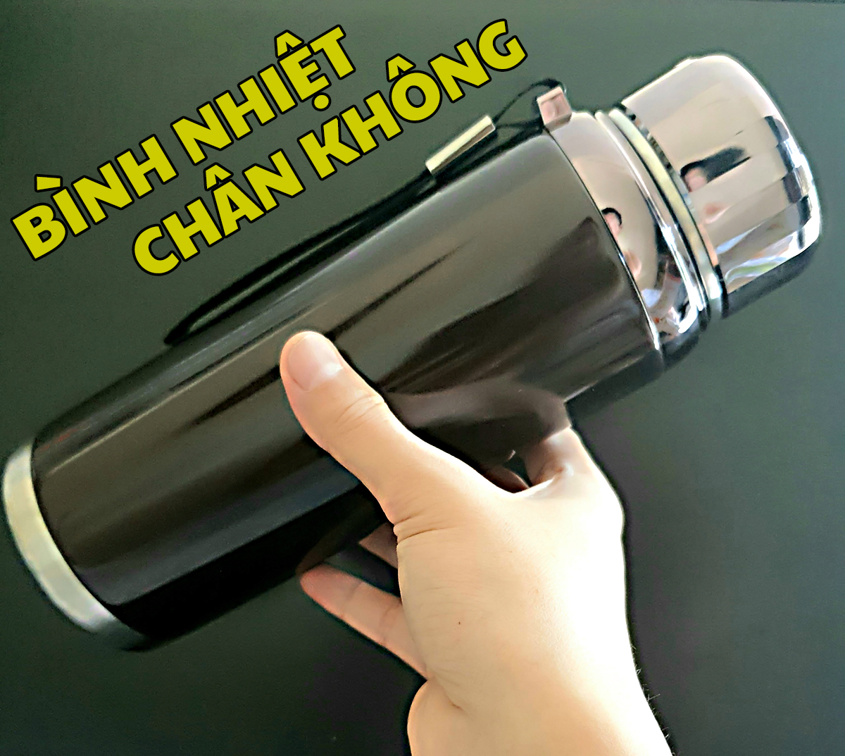 Bình giữ nhiệt Nóng, Lạnh 24h 2 lớp - Ruột thép không rỉ, vỏ Inox 304 siêu bền 1000ml