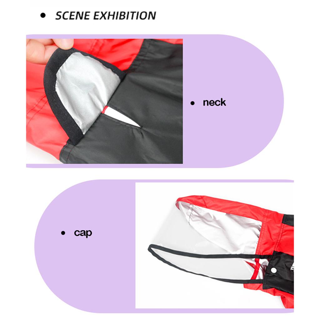 Dog Raincoat Clothing Waterproof Dog Poncho Outdoor Puppy Rain Coat Jacket Hooded Suit Water Proof Rainy-day Apparel Rainwear