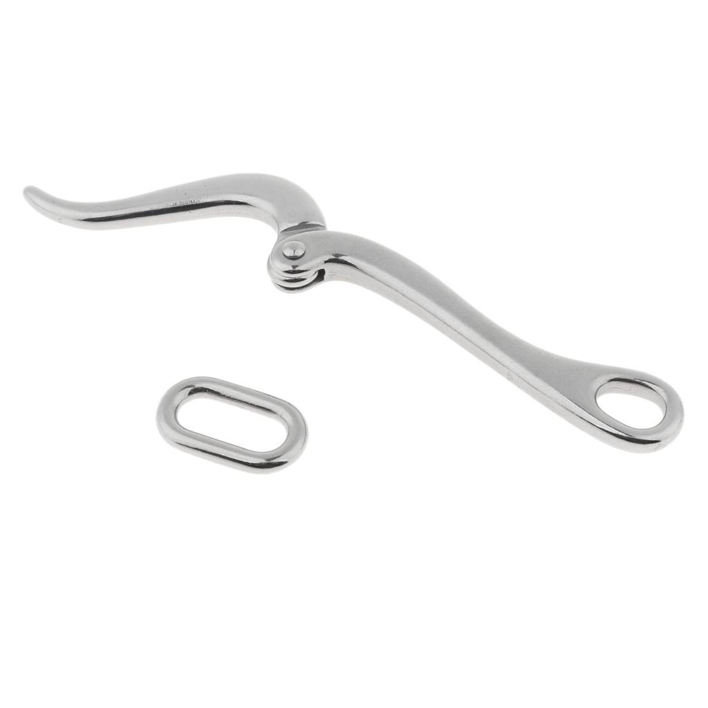 2pcs Stainless Steel Pelican Hook 3.9inch