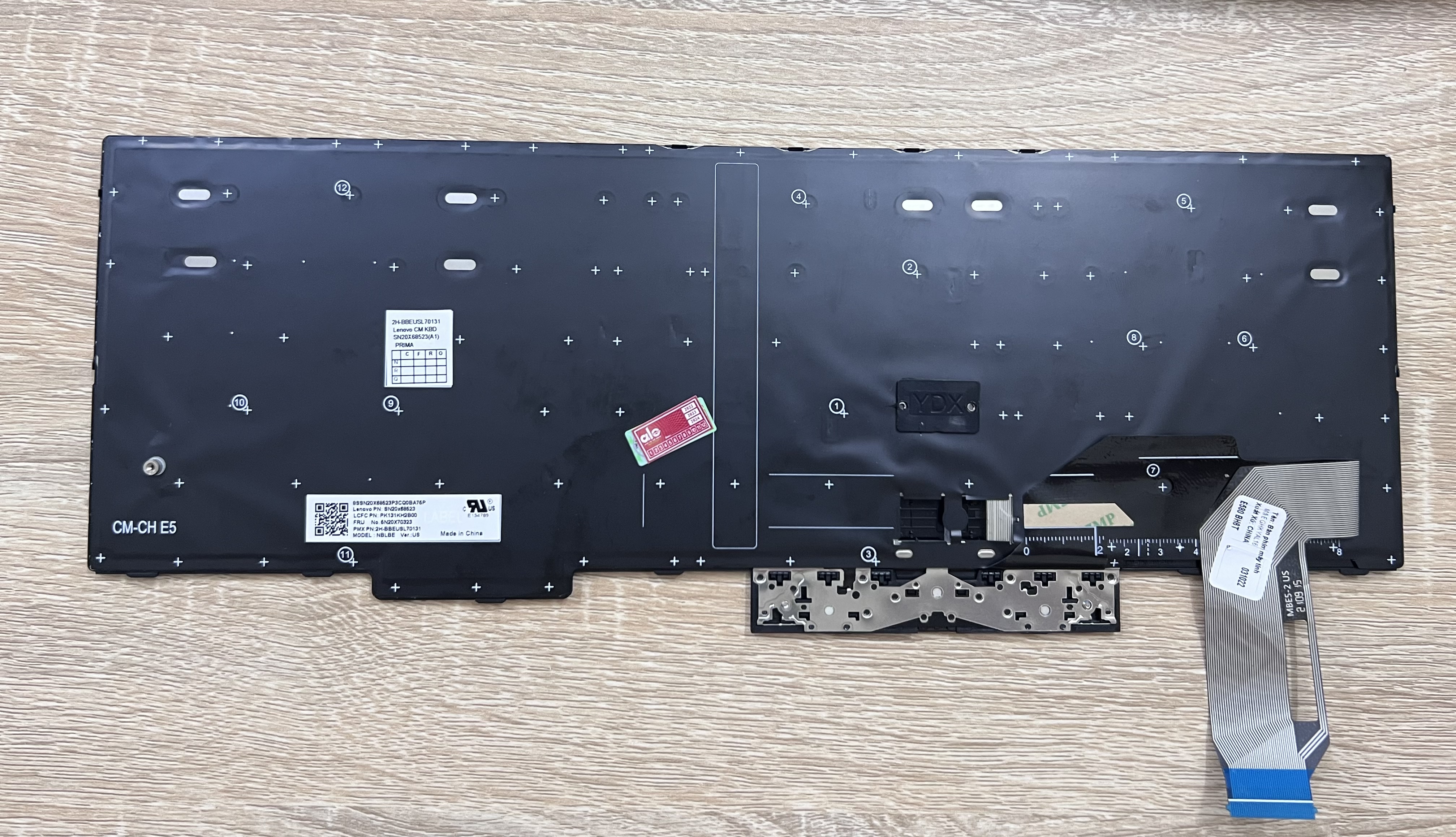 Bàn Phím dành cho laptop ThinkPad E580 E585 L580 E590 E595 L590 T590 P52 P72 P53 P73 5N20X70323 (không chuột, không LED)