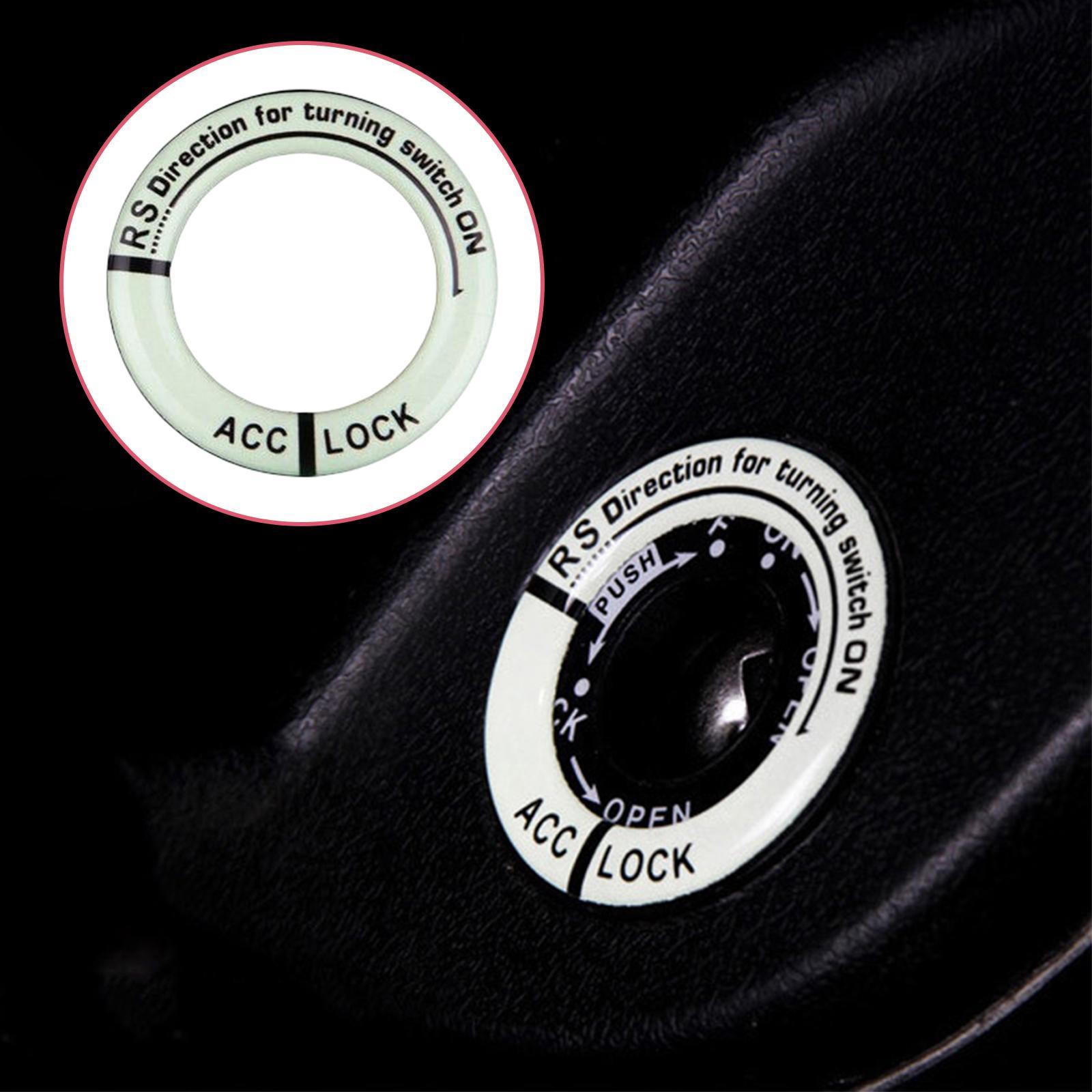 Universal Ignition Switch Decoration Rings Glow in The Dark luminous