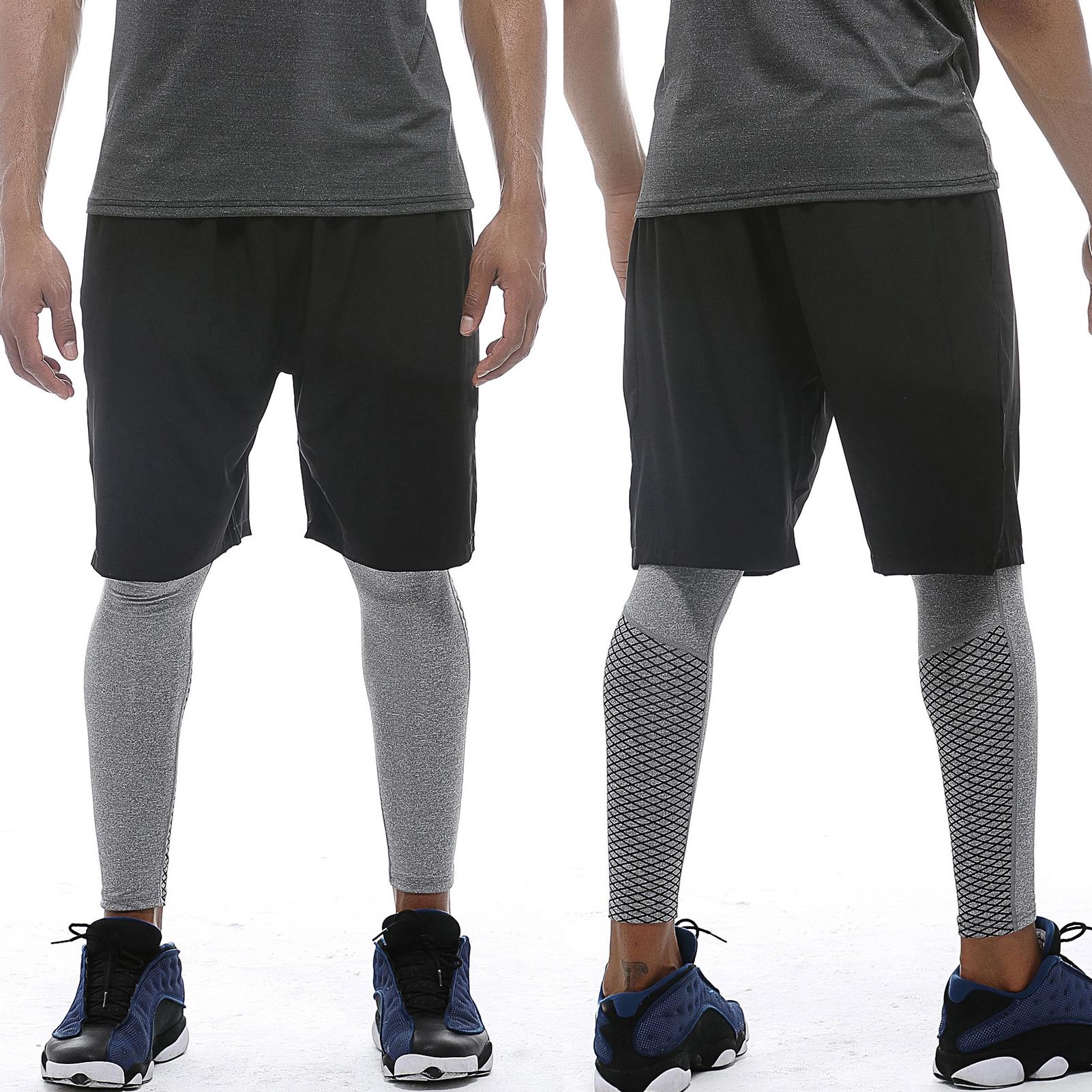 Quần short thể thao dành cho nam chạy bộ, chất liệu thoáng khí, nhanh khô