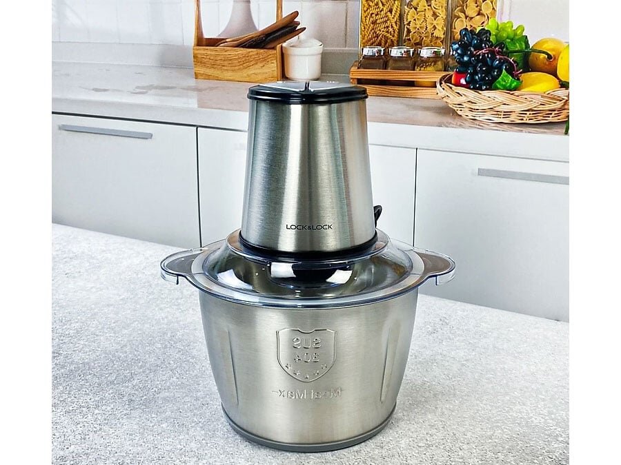 Máy Xay Thịt Cối Inox LocknLock EJM172 300W - 2L - Hàng Chính Hãng