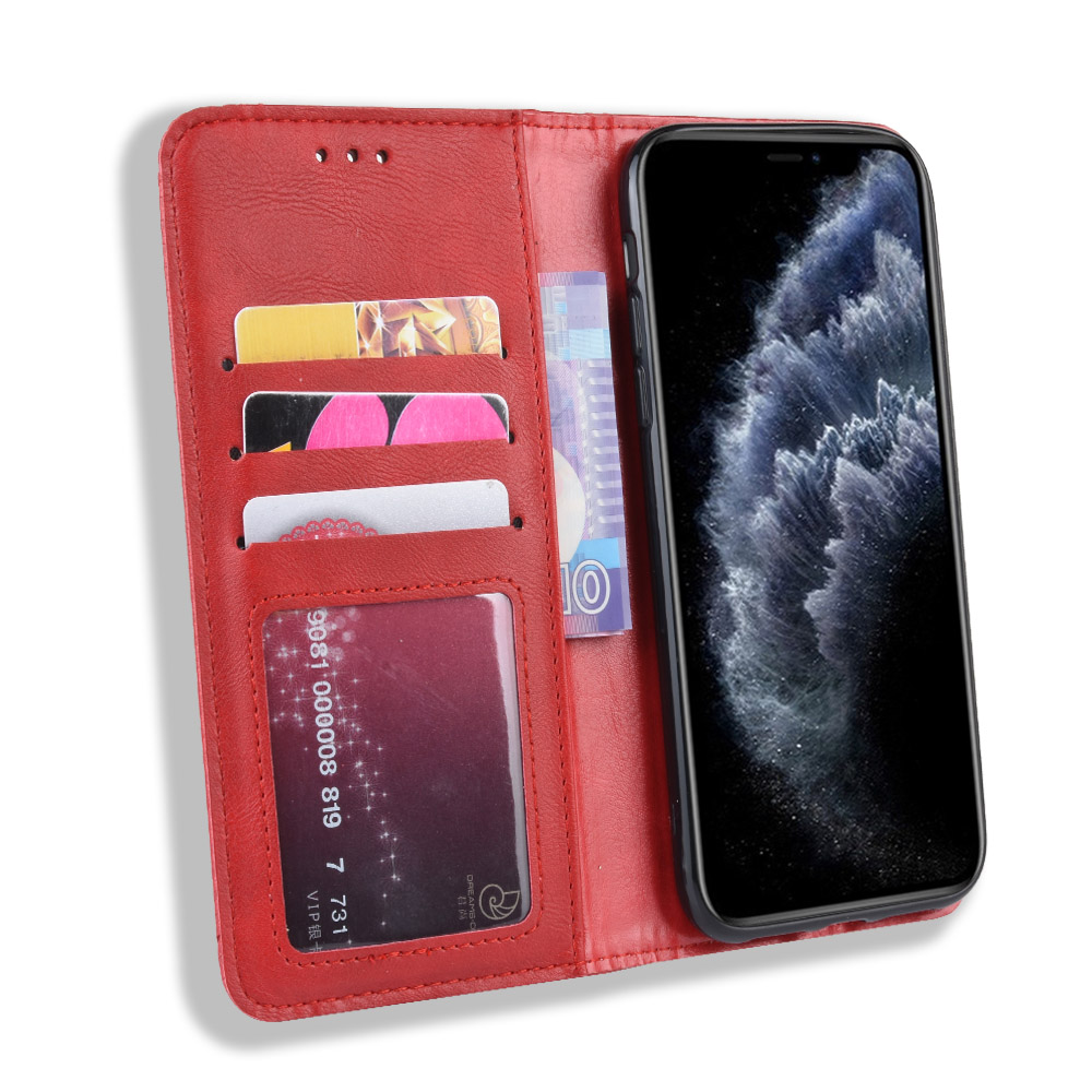 Bao da dạng ví, nam châm dành cho iPhone 11 Pro Max Luxury Leather Case - Hàng nhập khẩu