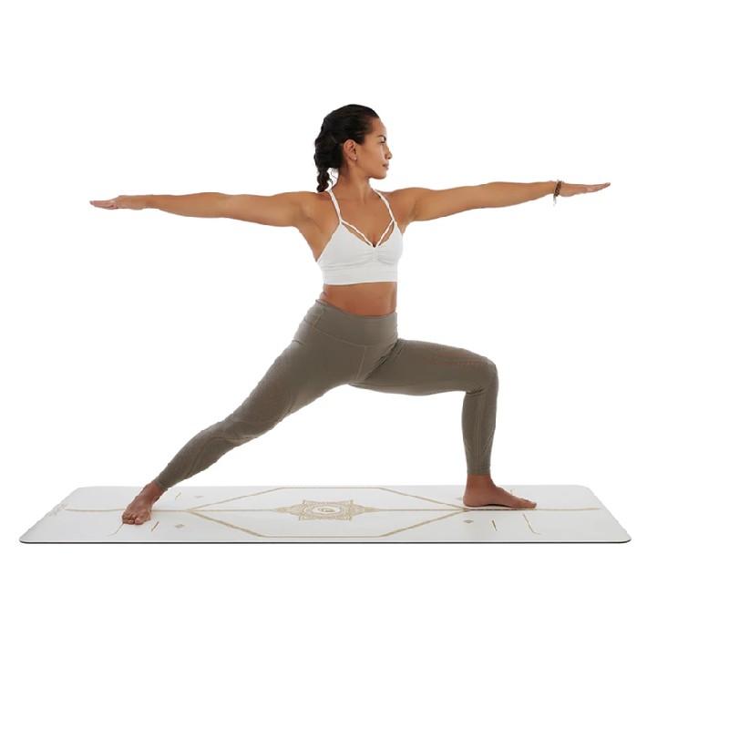 Thảm tập yoga định tuyến cao su Sportslink Liforme White Magic 4.2mm