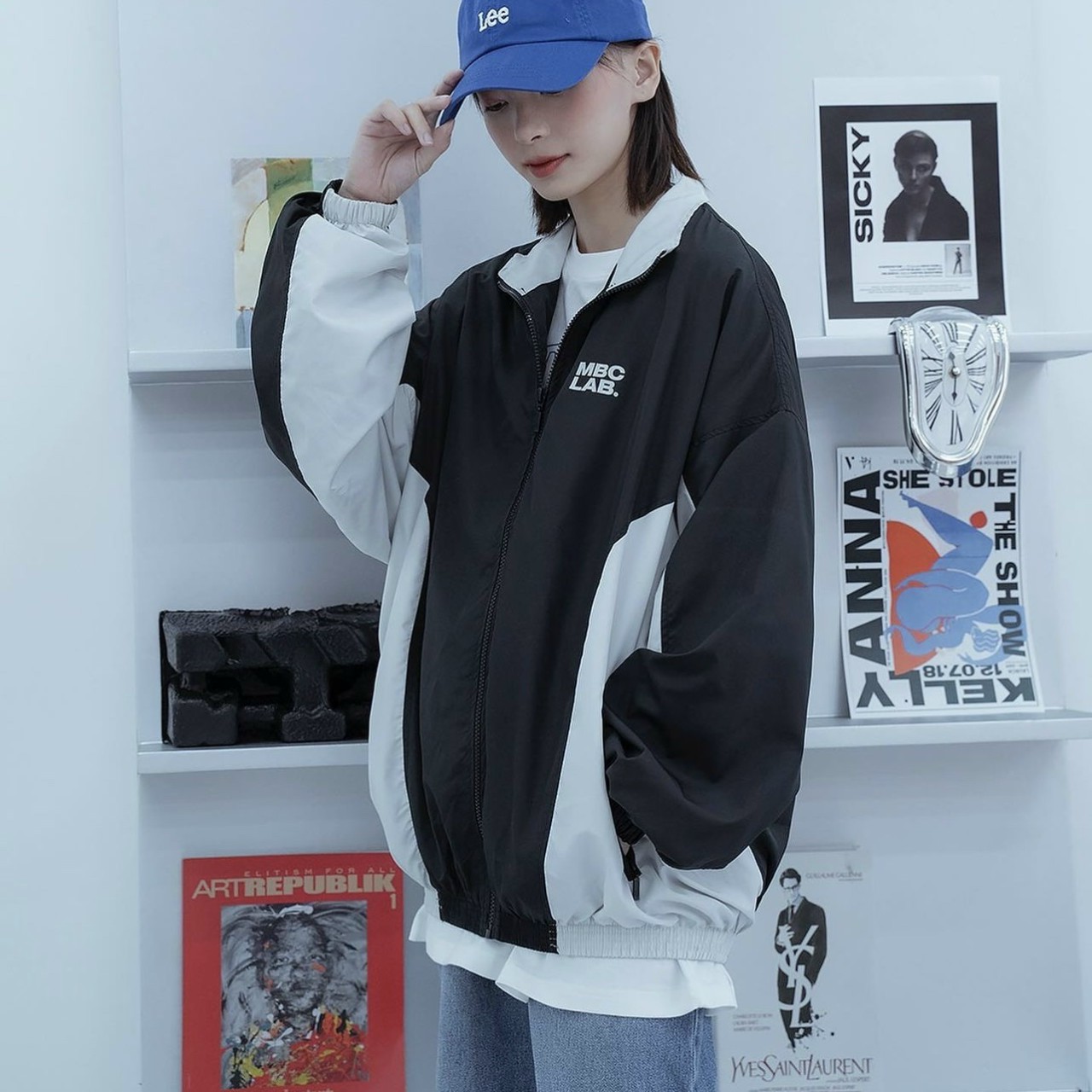 Áo Khoác Dù MBC LAB Nam Nữ Form Rộng 2 Lớp, Áo Khoác Ulzzang Unisex Bóng Chày Thời Trang, Áo khoác gió Jacket 2 màu ( clip thật)