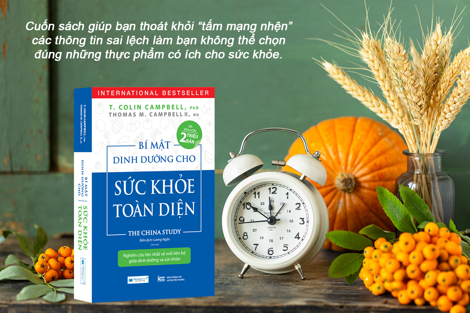 Combo sách: Ăn lành sống mạnh Trái đất thêm xanh + Bí mật dinh dưỡng cho sức khỏe toàn diện (TB) + Toàn Cảnh Dinh Dưỡng - Thức Tỉnh Và Hành Động