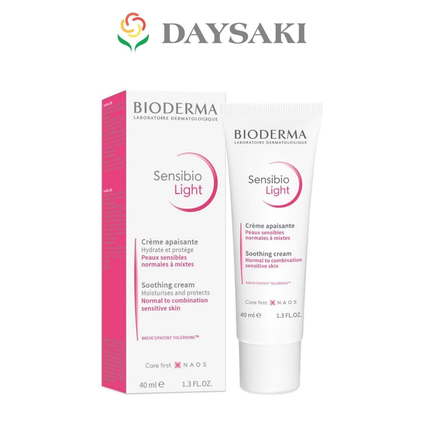 Bioderma Kem Dưỡng Ẩm Dành Cho Da Nhạy Cảm Sensibio Light 40ML