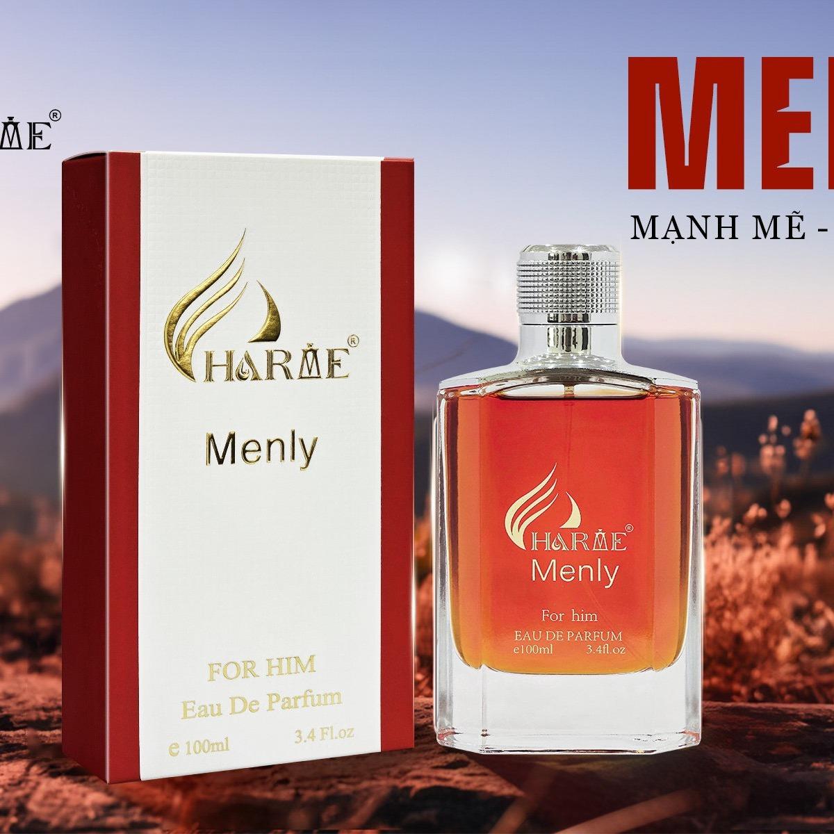Nước Hoa Nam Charme Menly 100Ml Nhóm Hương Gỗ Cay Nồng Phong Cách Nam Tính, Sang Trọng Chính Hãng