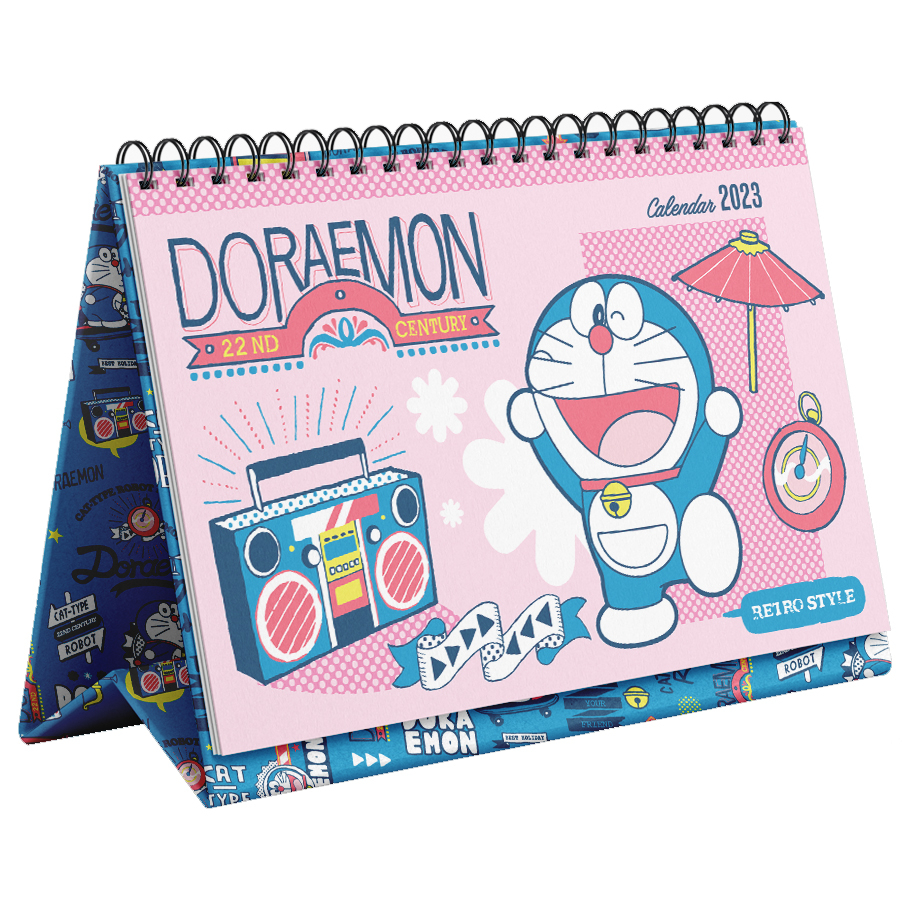 Lịch để bàn Doraemon 2023 Kim Đồng