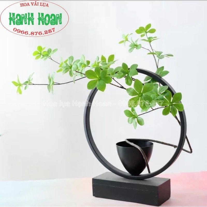 Cành lá giả-Cành lá Thạch Nam cao 110cm thân nâu decor nhà cửa, lên cây siêu xinh