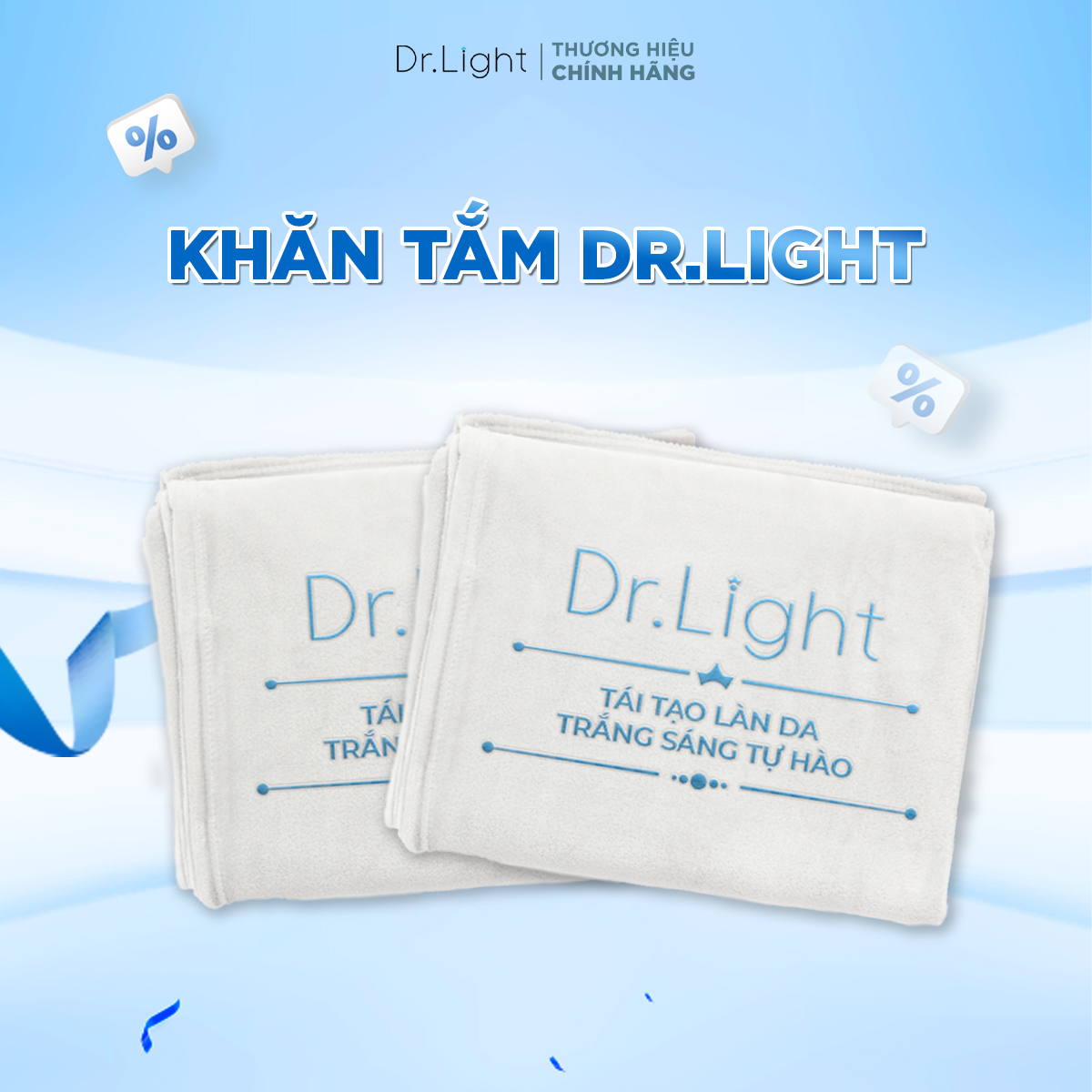 [Dr.Light Cosmetic] Khăn Tắm Độc Quyền Thương Hiệu Dr.Light