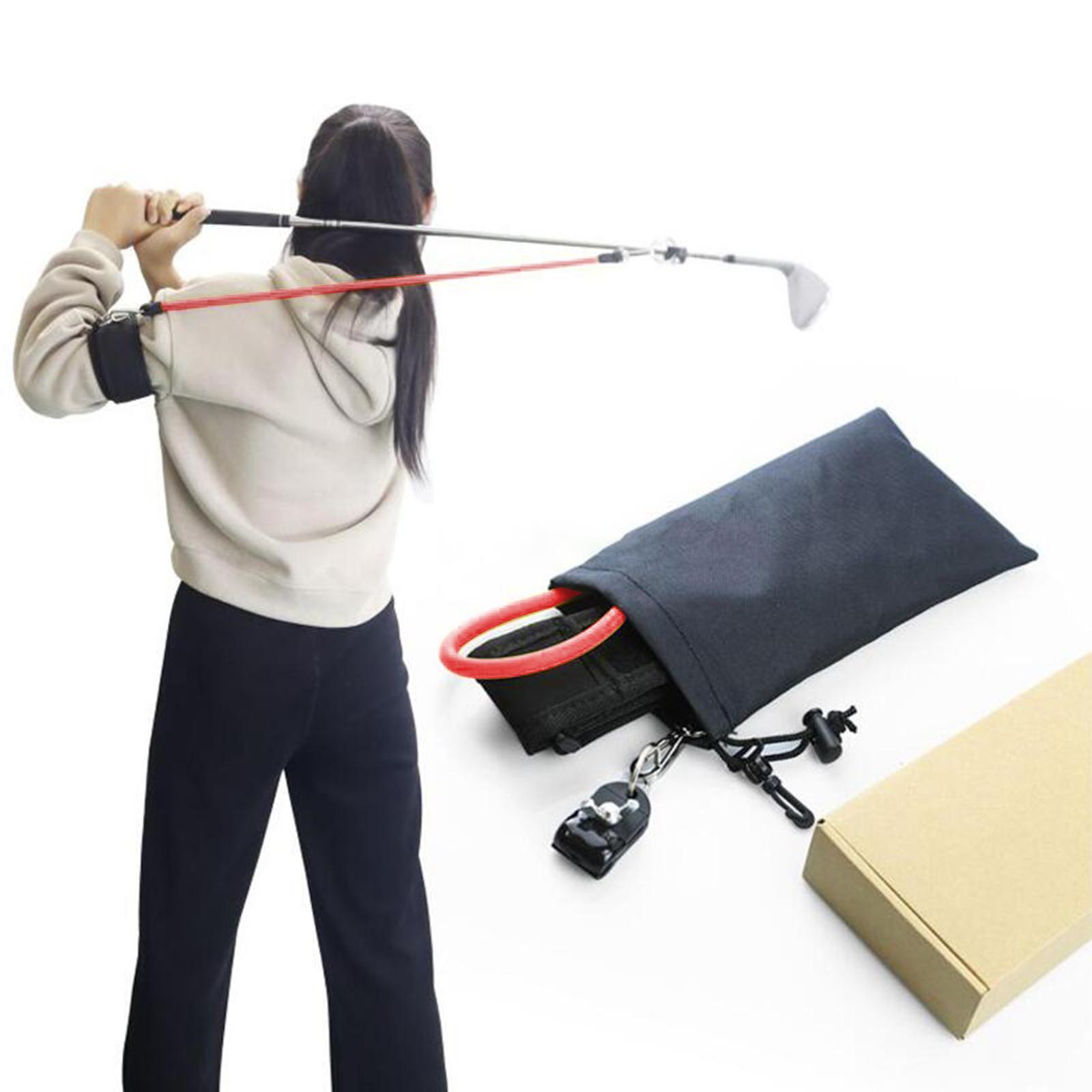 Golf Swing Release Trainer Elastic Resistance Rope and Arm Band for Swing Strength