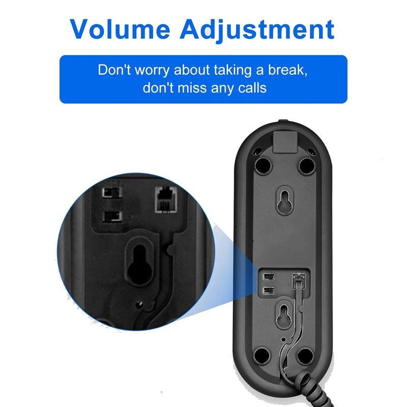 1 Điện Thoại Di Động Landline House Có Nút Lớn Và Số Màu Đen Cuối Cùng Cho Văn Phòng / Khách Sạn