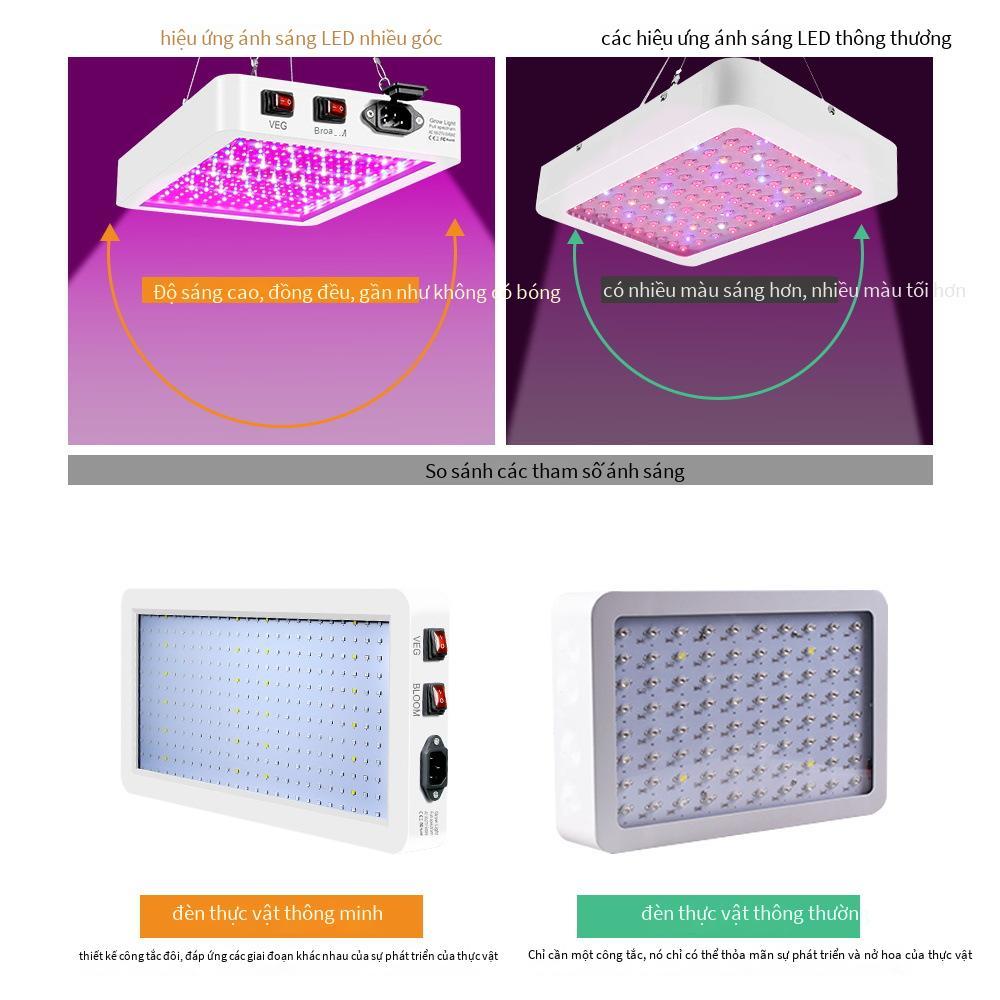 Đảm bảo chất lượng đèn led tăng trưởng thực vật toàn phổ đèn ươm trồng bổ sung ánh sáng ba tốc độ làm mờ tấm lượng tử chống thấm nước đèn thực vật