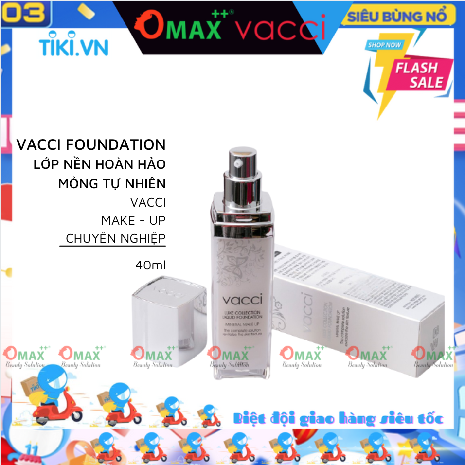 Kem Nền Trang Điểm Cao Cấp Kiểm Soát Dầu VACCI (40ml