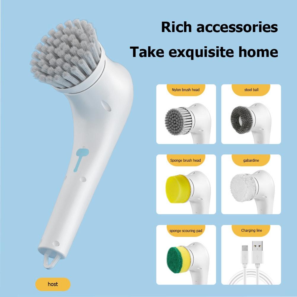 Bộ Cọ Vệ Sinh Nhà Bếp / Phòng Tắm Cầm Tay Điện Tử Chống Nước 5 Trong 1