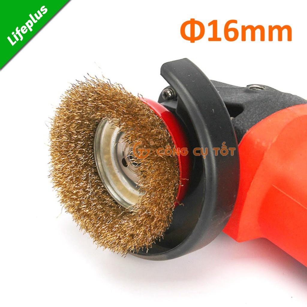 Bát đánh rỉ sợi sắt mạ đồng Φ90x40mm, ổ trục lắp máy phi 16mm