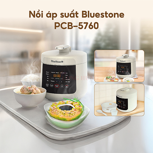 Nồi áp suất Bluestone 4.8 lít PCB-5760 - Hàng chính hãng
