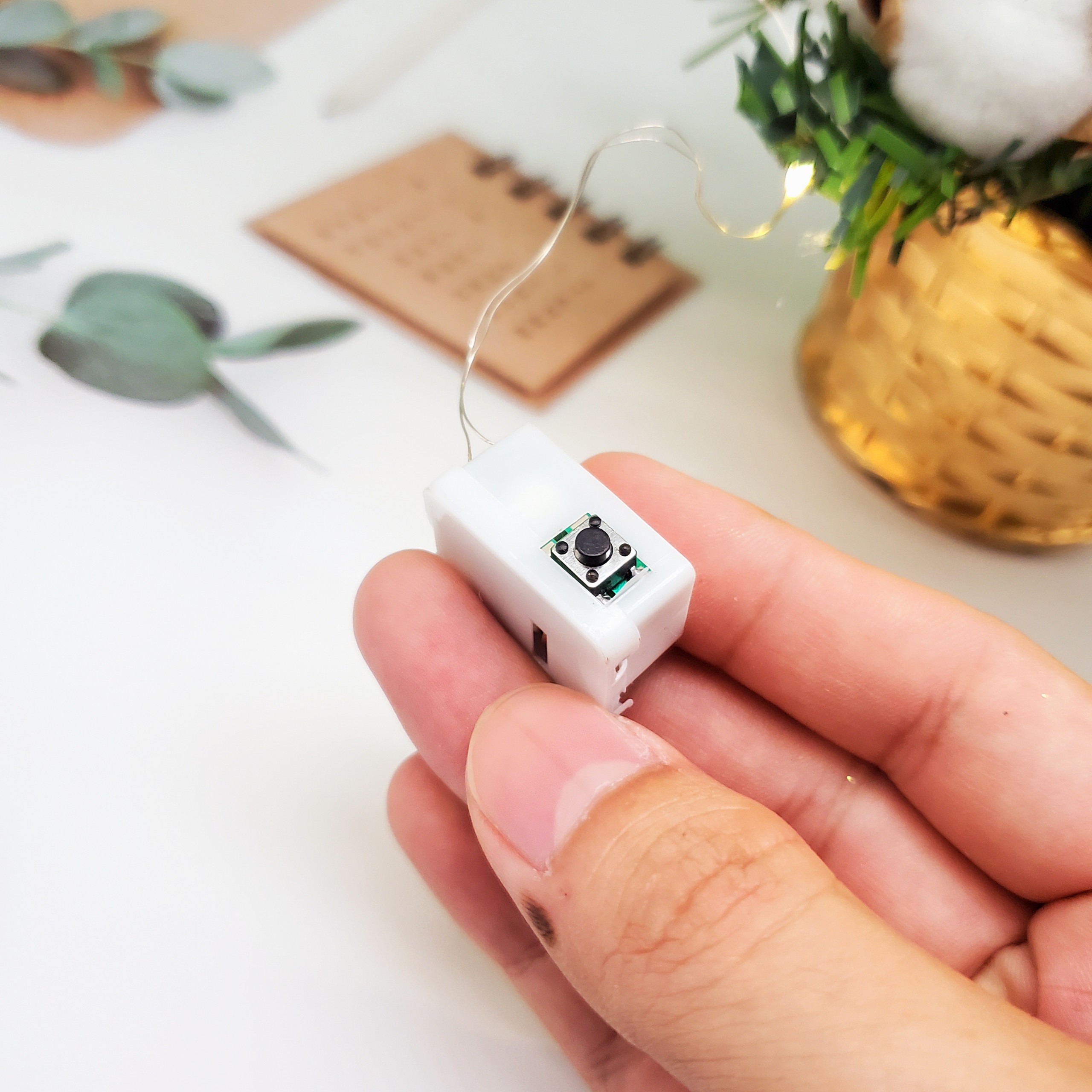 Cây Thông Nhí Để Bàn TL01 40CM Trang Trí Giáng Sinh Có Đèn