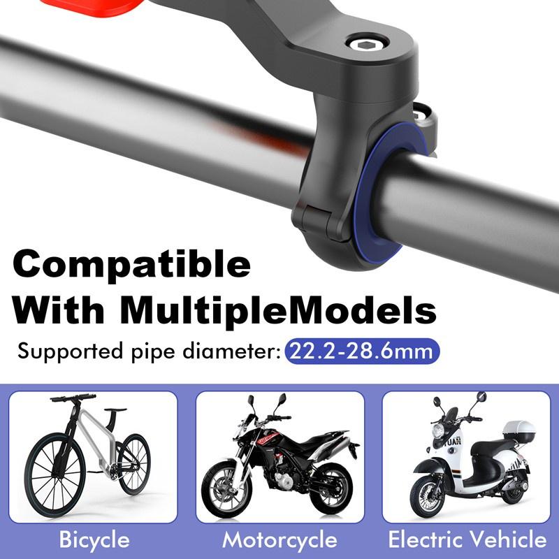 Giá Đỡ Điện Thoại Xoay 360 Độ Chuyên Dụng Cho Xe Mô Tô°Giá Đỡ Xoay Điều Hướng Xe Đạp Thao Tác Nhanh