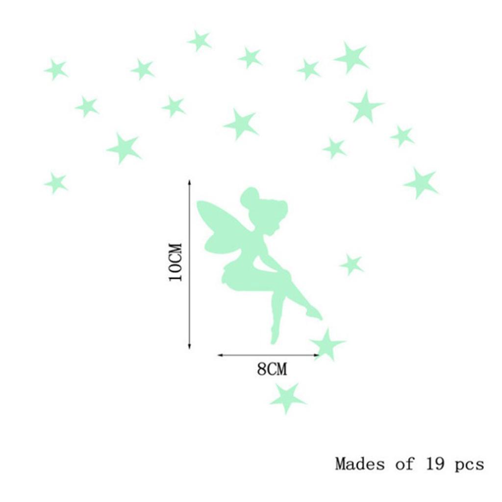 Home Switch Cover Wall Light Socket Glow in the Dark Stickers Decor Stars