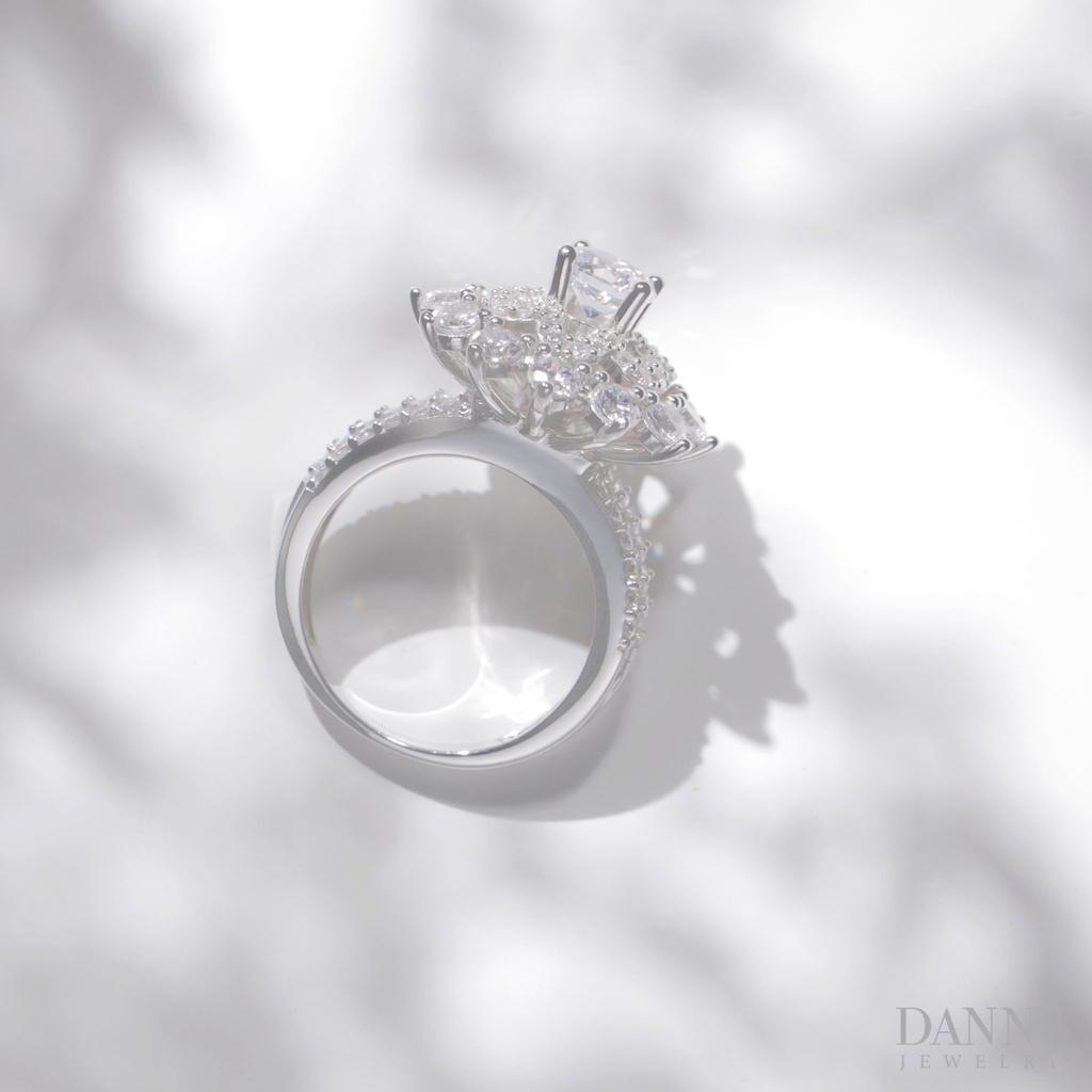 Nhẫn Nữ Bạc 925 Danny Jewelry Xi Bạch Kim Đính Đá CZ KI4GZ018