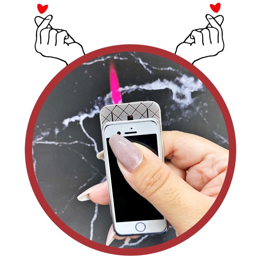 Hột quẹt bật lửa khè hình điện thoại IP mini dễ thương - xài gas