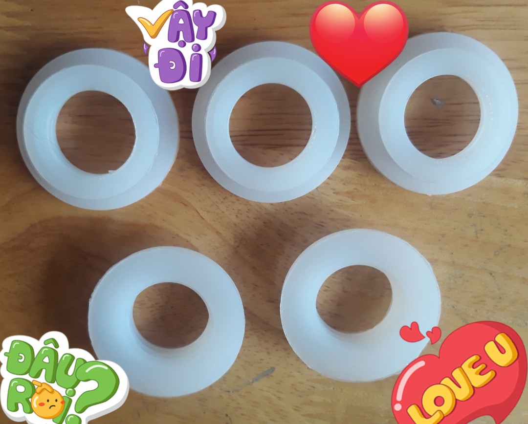 Combo 3 Cái - Gioăng Silicon Chịu Nhiệt, Chịu Lực Phi 27 -Dùng Trong Máy Nước Nóng Năng Lượng Mặt Trời