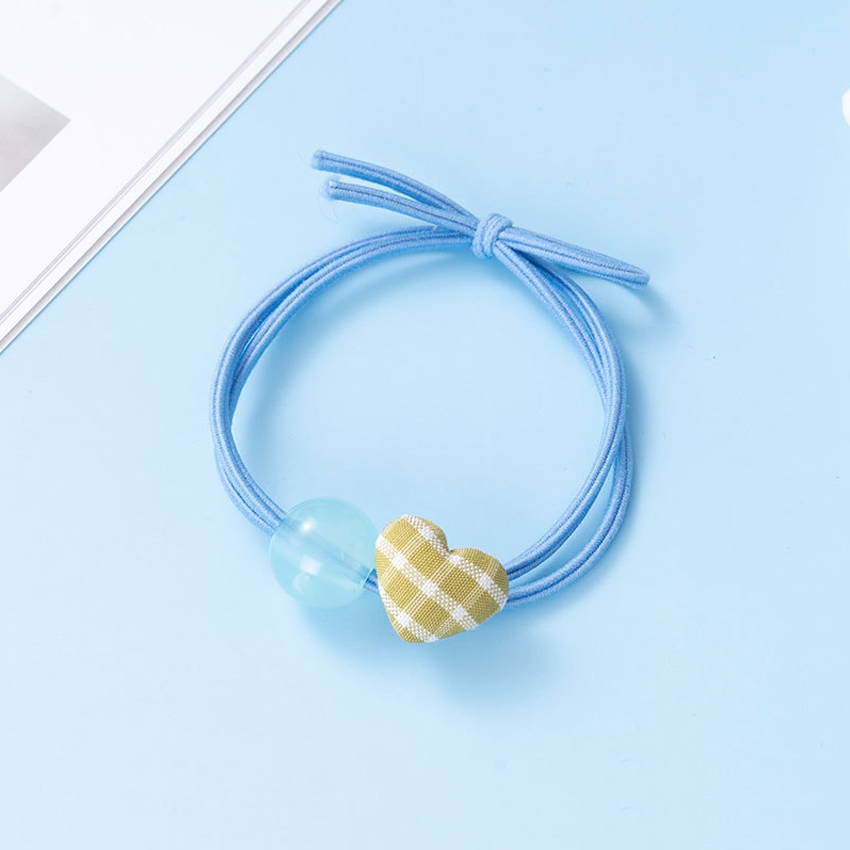 Dây buộc tóc nữ trái tim vải NASI dễ thương phong cách hàn quốc thun cột tóc nữ co giãn tốt phụ kiện tóc
