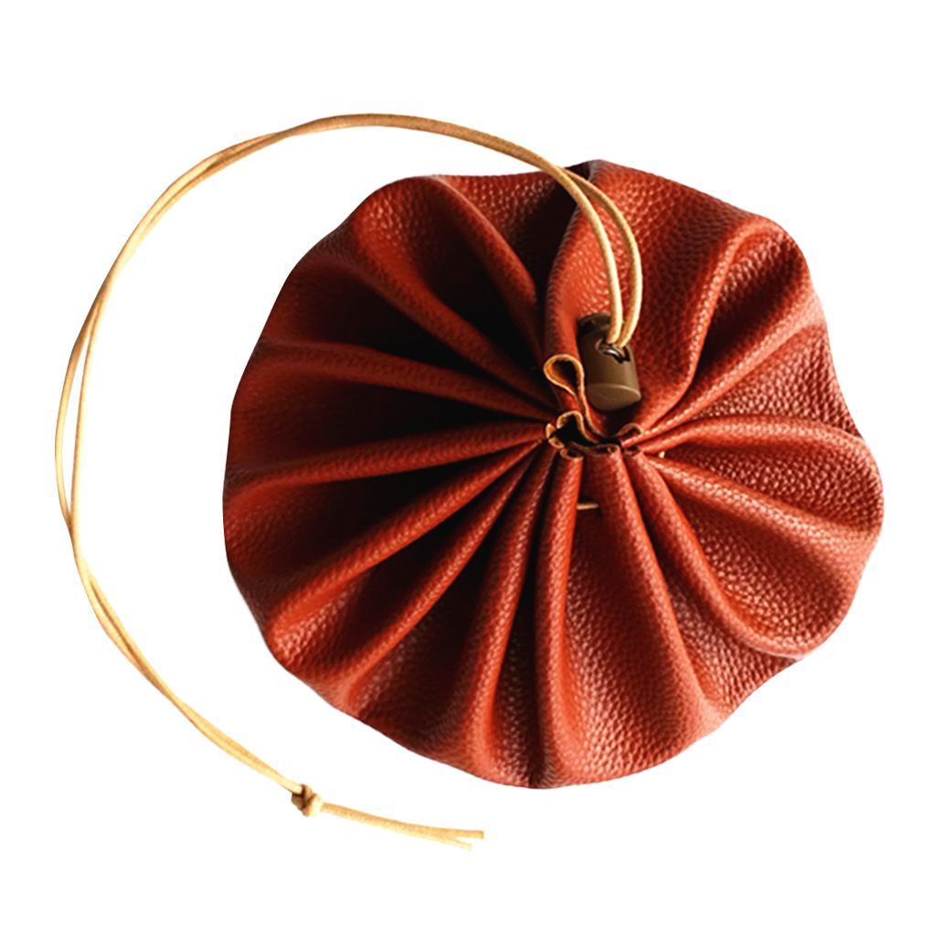 2pcs Folding 15'' Portable Drawstring Pouch Storage Bag for Camping Picnic Travel