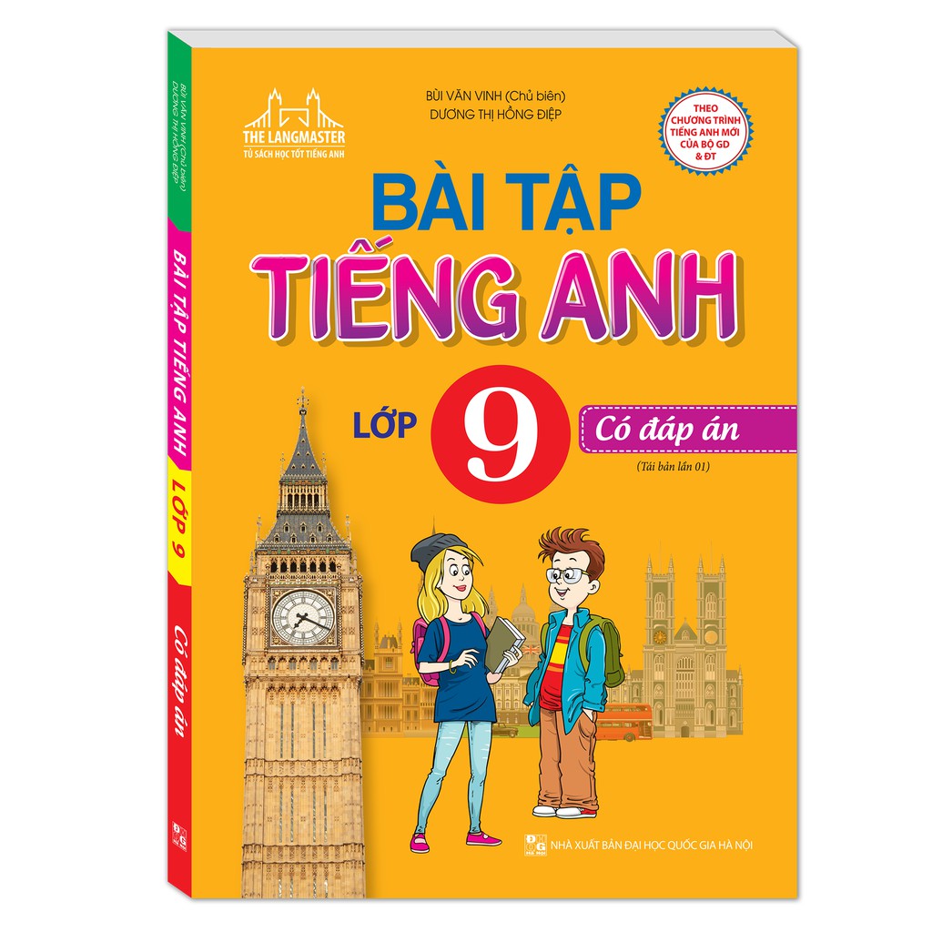 Sách - The Langmaster Bài tập tiếng Anh lớp 9 Có đáp án