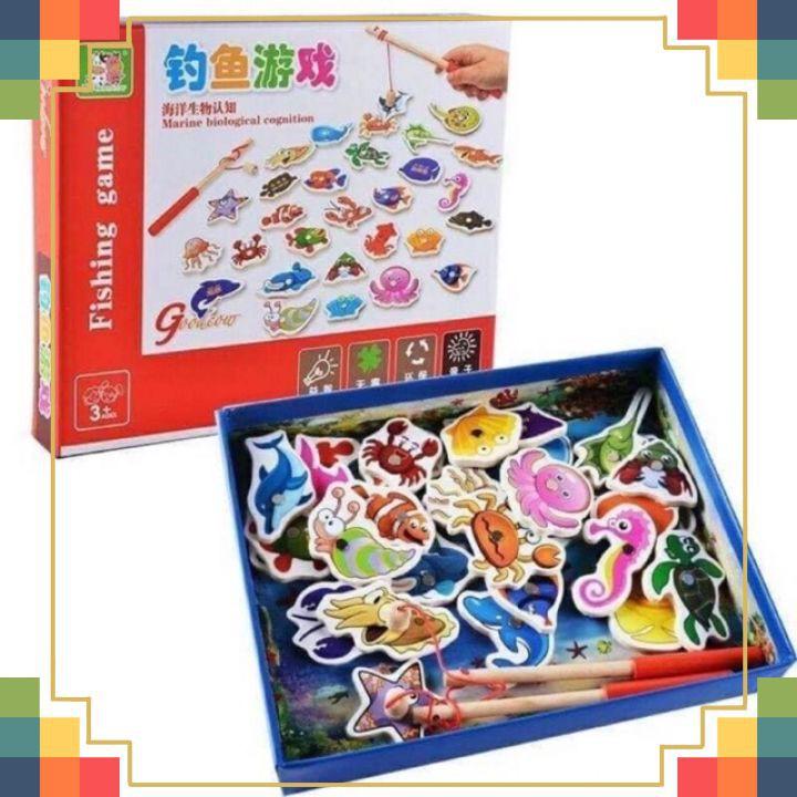 Bộ Đồ Chơi Câu Cá Bằng Gỗ
