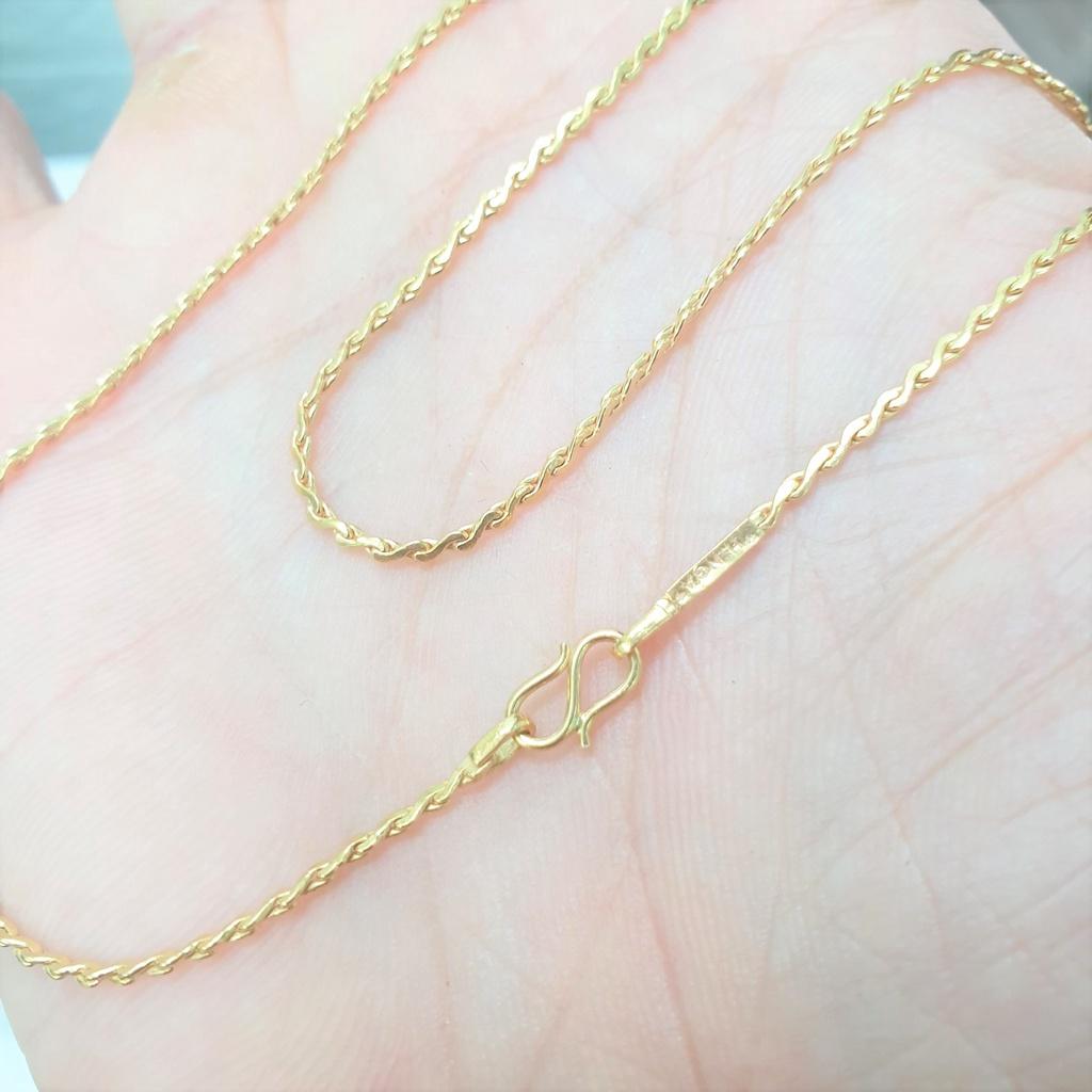 Dây Chuyền Nữ Dập Khít Kiểu Đơn Giản-Dùng lâu dài tắm rửa thoải mái không phai