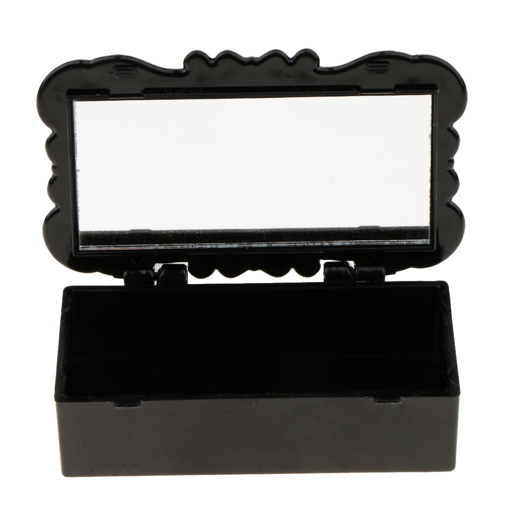 3Pcs False Eyelash Storage Case Box Makeup Cosmetic Mirror Case Organizer