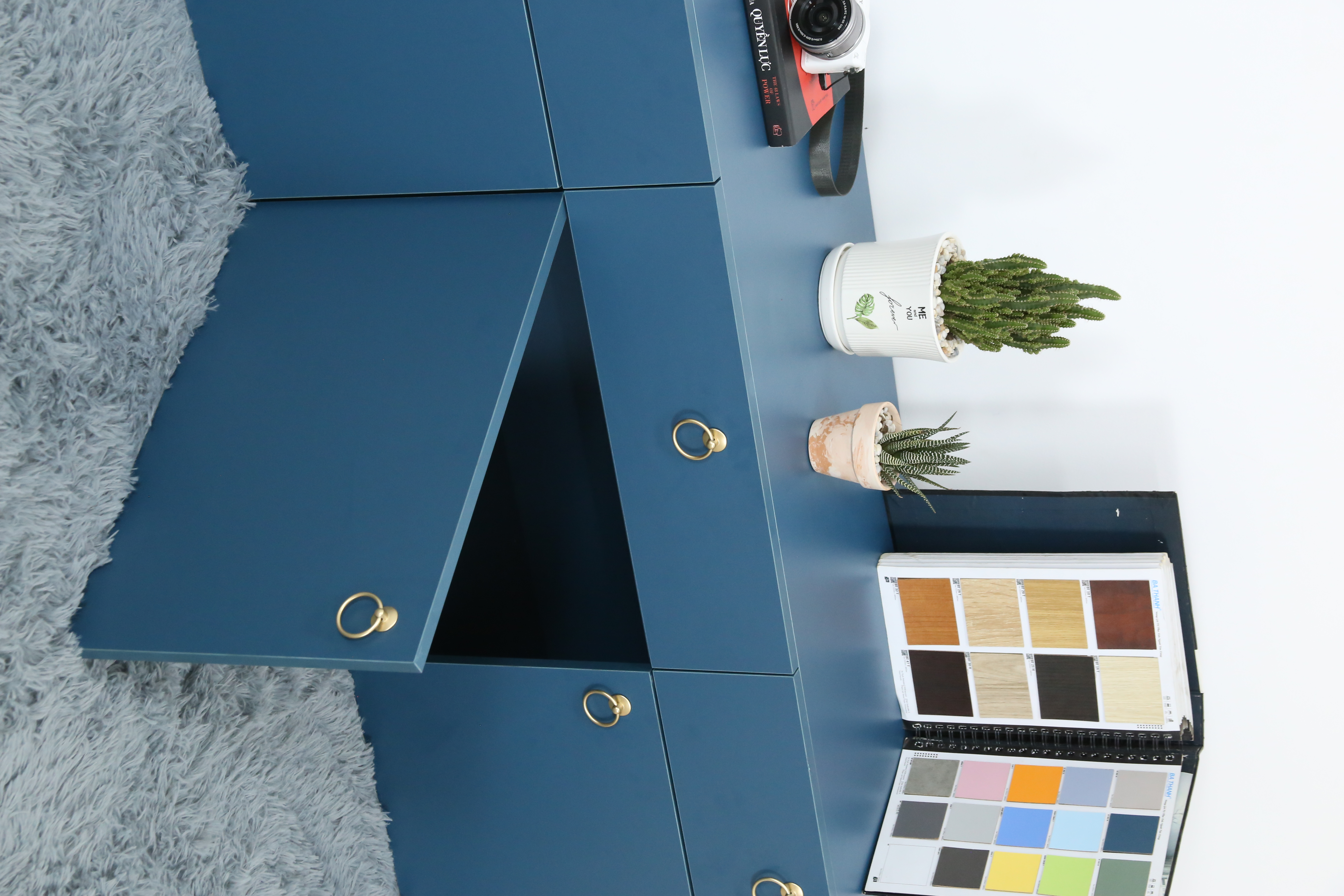 WESLEY, Kệ Tivi 4 ngăn kéo - 4 cửa mở, 200cm x 40cm x 50cm    , KTV_003