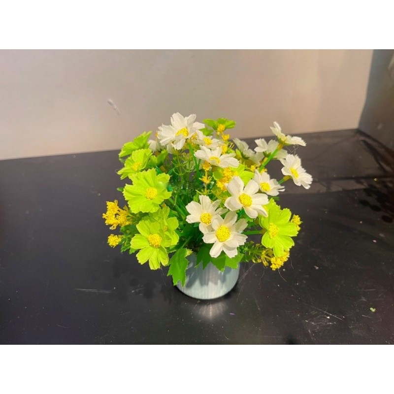 Bình hoa giả để bàn đồng giá - cao từ 15cm đến 18cm - Cây giả, hoa lụa Decor trang trí nhà cửa