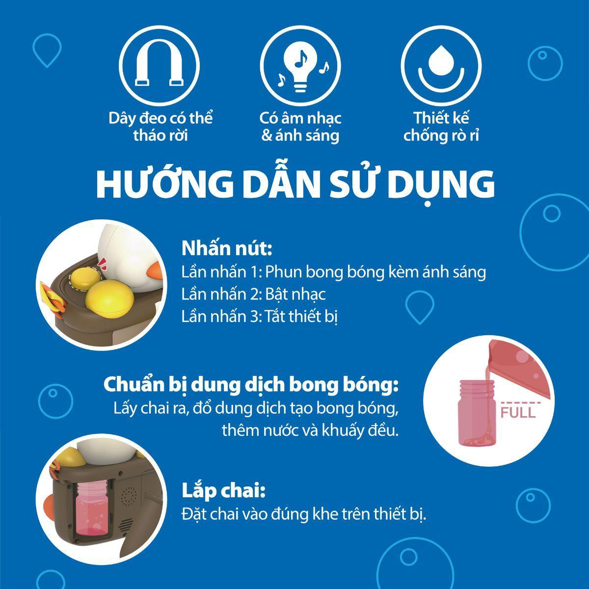 Đồ Chơi Máy Ảnh Phun Bong Bóng Kỳ Lân - Champion Games BBHG0093U