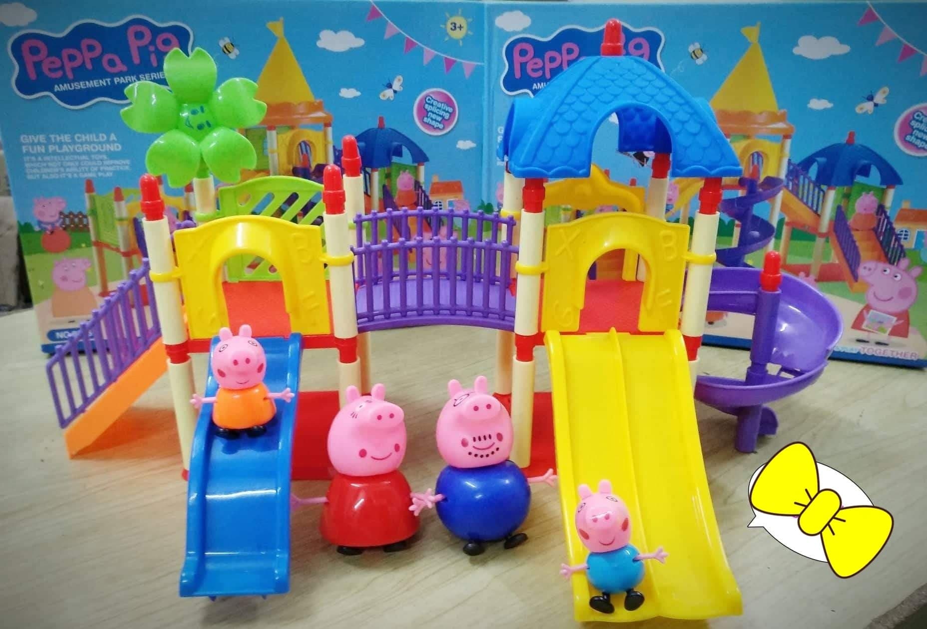 Bộ lắp ráp, xếp hình tổ hợp công viên giải trí Peppa Pig (mẫu ngẫu nhiên)