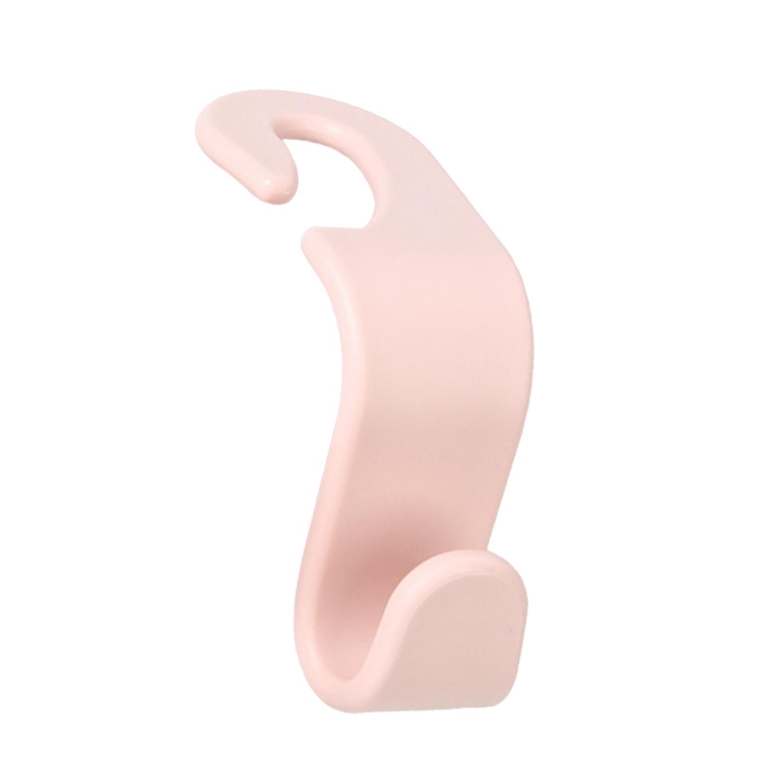 Car Headrest Hooks Seat Back Organizers Hanger for Handbag Grocery Bag Brown