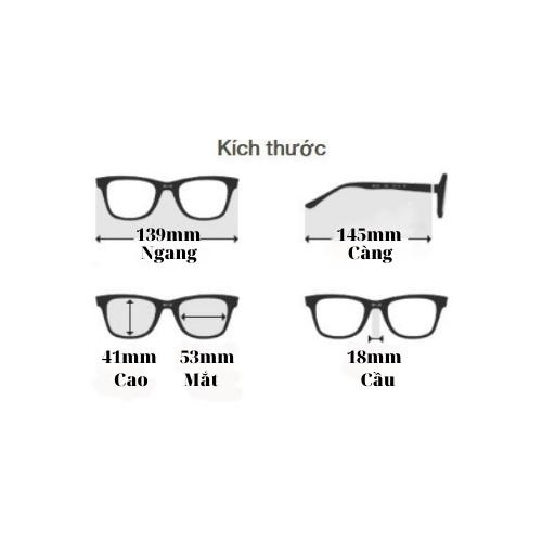 Gọng kính cận Vietphat Eyewear VPL005G_53_0700 hàng hiệu Italy