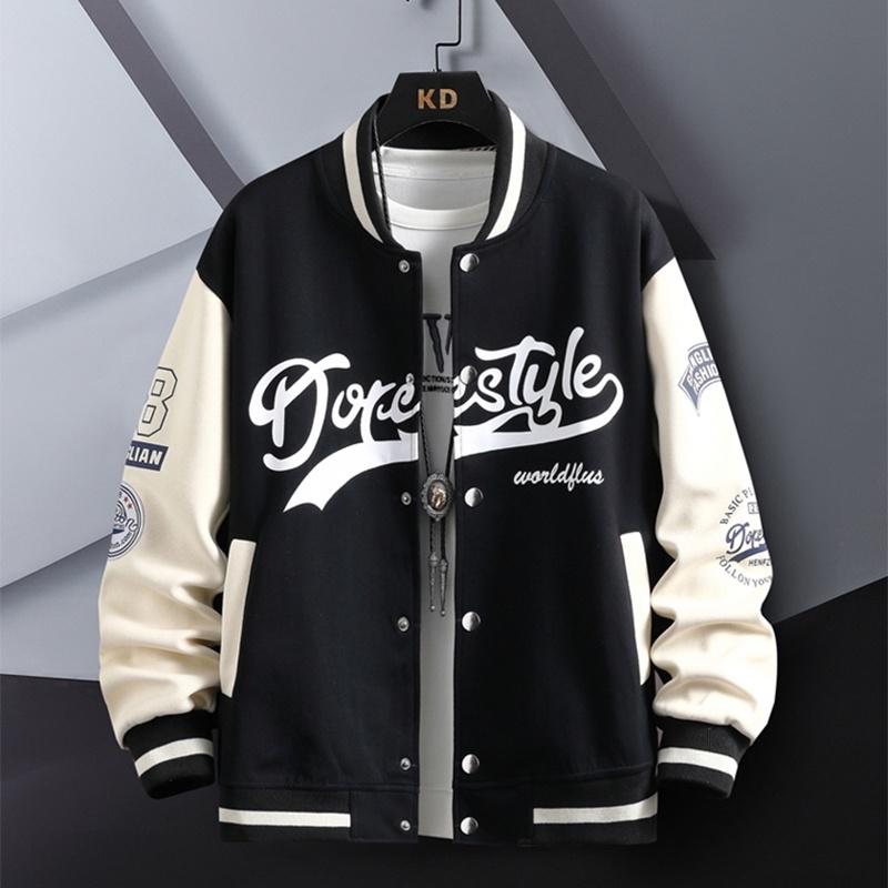 Áo Khoác Bomber Bóng Chày Unisex Nam Nữ Phối Hoạ Tiết Thêu Form Rộng Thời Trang Zenkonu AO KHOAC NAM 045V2