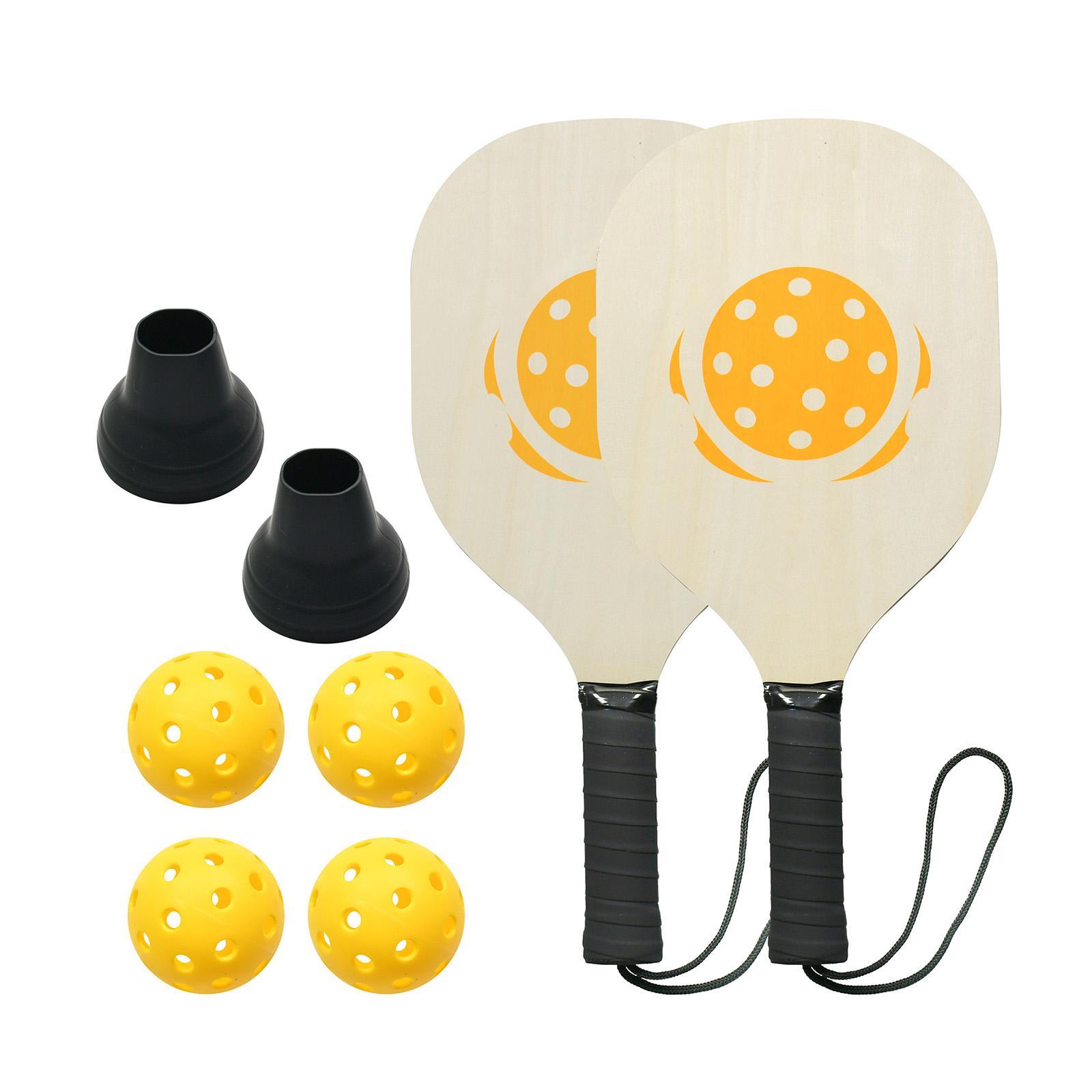 Pickleball Paddle Set, Lightweight Pickleball Rackets with Comfort Grip, 2 Pickleball Paddles, 4 Balls, 1 Pickleball Storage Bag, Pickers