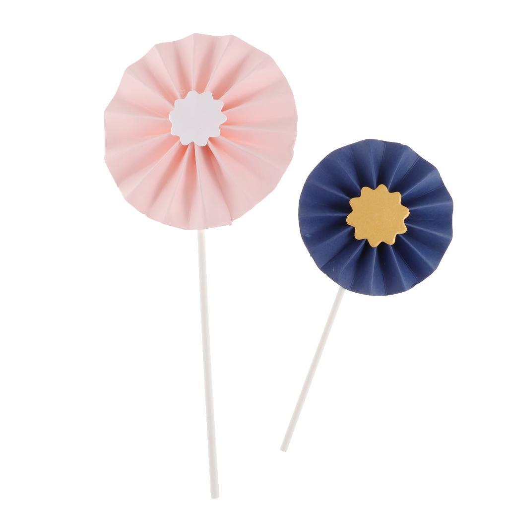 4 Pieces Lovely Sunflower Cake Toppers Kids Birthday Party Cake Decorations