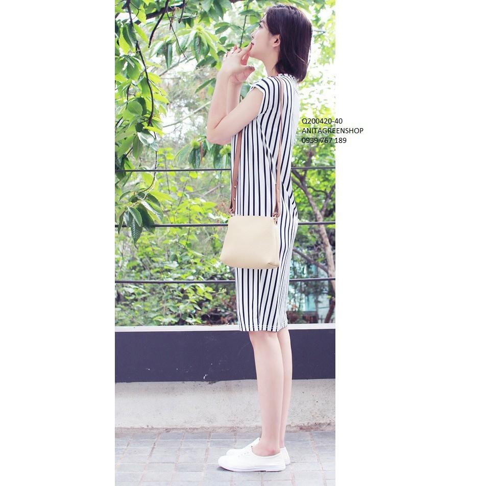 Q200420 ĐẦM SUÔNG SỌC CỔ TIM