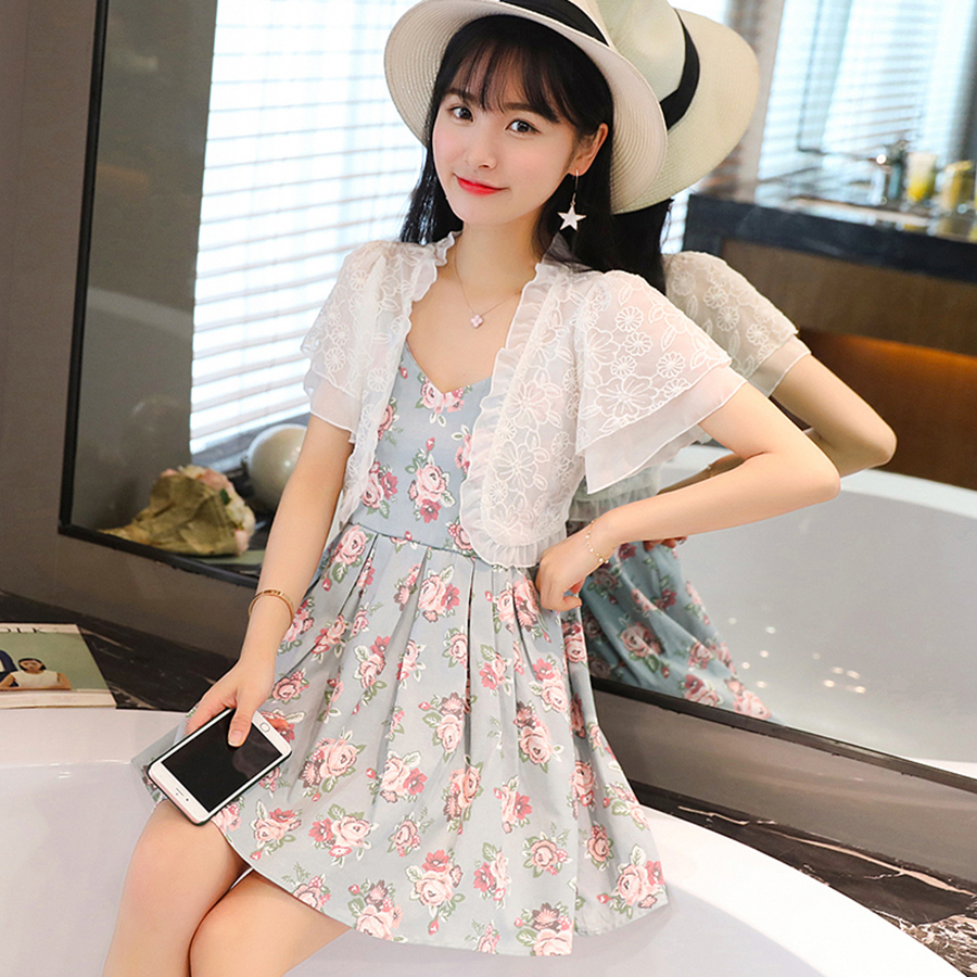 Áo khoác ren tà ngắn 08 C009