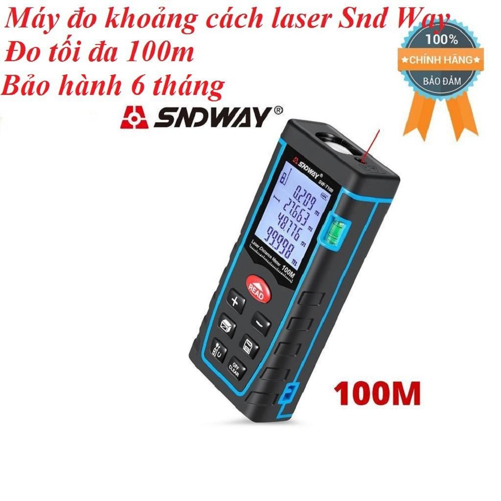 {Giá Tốt} Máy Đo Khoảng Cách Bằng Laser SndWay SW-M100; Thước Đo Khoảng Cách Laze SND WAY Đo Tối Đa 100m  Eshop