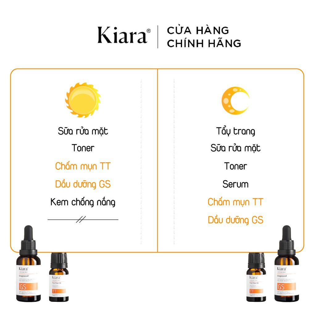 Bộ Đôi Chấm Mụn - Giảm Thâm Mụn Kiara Grapeseed và Tea Tree Oil