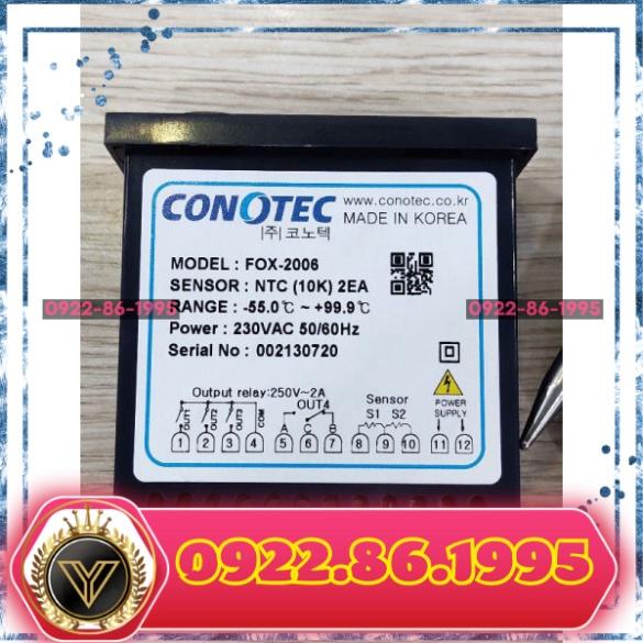Đồng hồ điều khiển nhiệt độ FOX-2006 Conotec