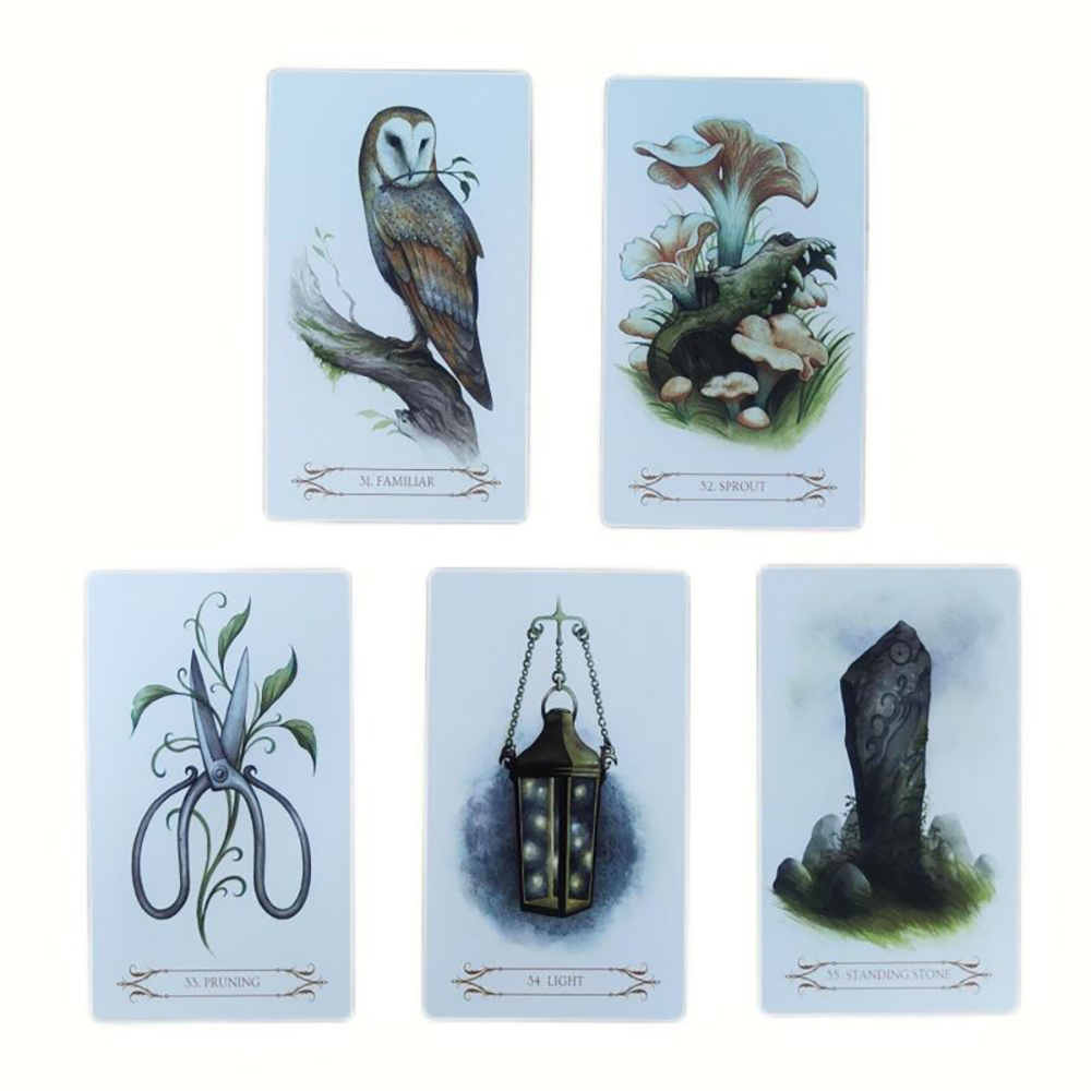 Bộ bài A Compendium Of Witches Oracle 7x12 Cm tặng đá thanh tẩy